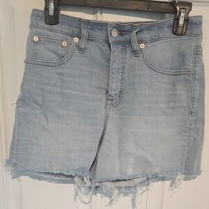 Madewell Light Blue Denim Shorts 25